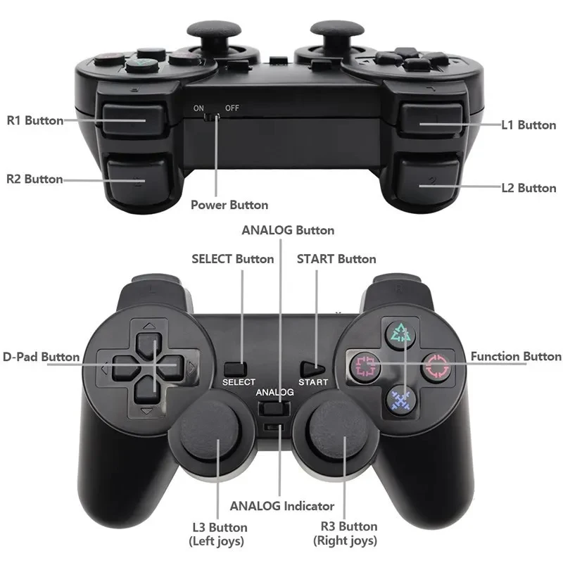 Wireless PS2 Controller with Vibration for PlayStation 4 Wireless PS2 Controller with Vibration for PlayStation - Image 4