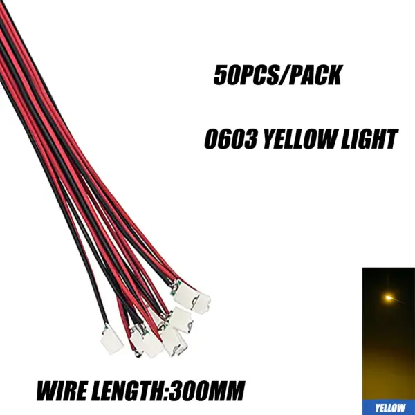 Micro LED SMD 0402 0603 with Wired Wires 50pcs - Image 7