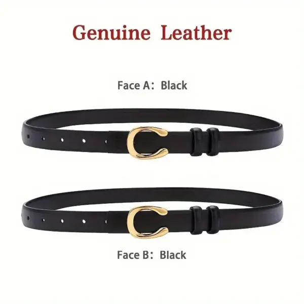 Women’s Faux Leather Waist Belt for Jeans and Dresses - Image 4
