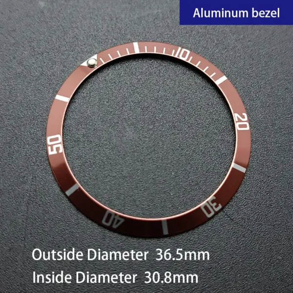 Sloping Aluminum Watch Bezel Insert 36.5mm Replacement - Image 10