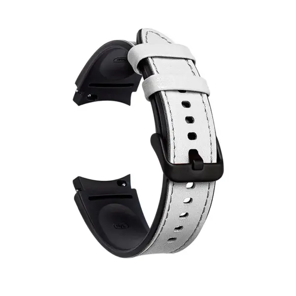 Leather and Silicone Band for Samsung Galaxy Watch 4/5/6/7 Series - Image 13