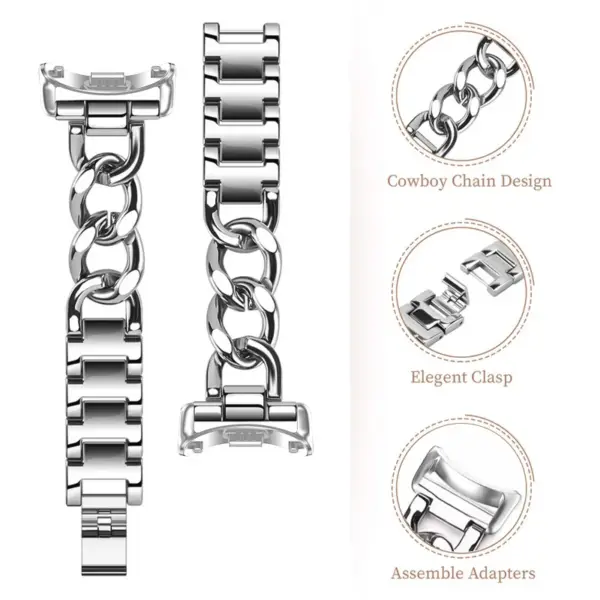 Stainless Steel Replacement Band for Xiaomi Mi Band 8/9 - Image 3