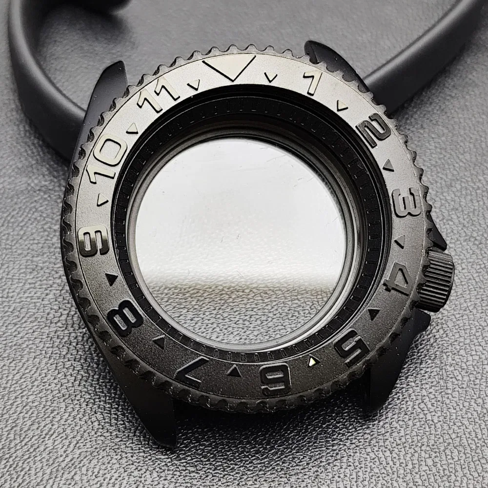 42mm Black Matte Watch Case for NH35 Movement 123 42mm Black Matte Watch Case for NH35 Movement - Image 123