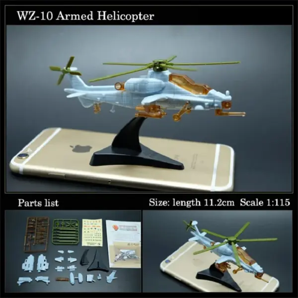 1:115 Scale Chinese Z-10 Helicopter Model Kit - Image 2
