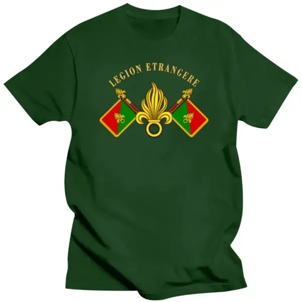 French Foreign Legion Honor Fidele Men’s Cotton T-Shirt - Image 5