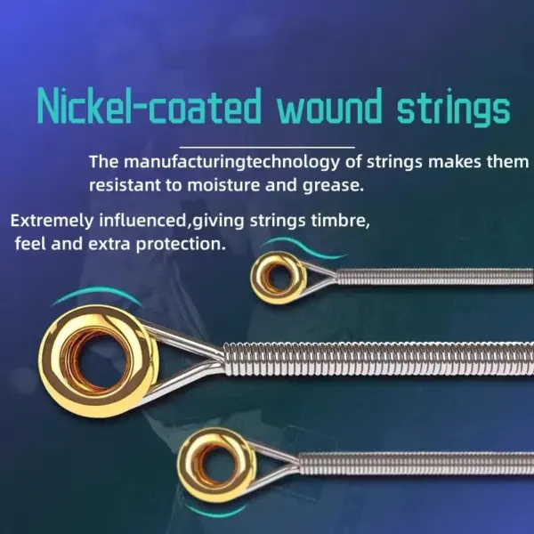 Heavy Metal Electric Guitar Strings 10-46 Nickel Wound - Image 5