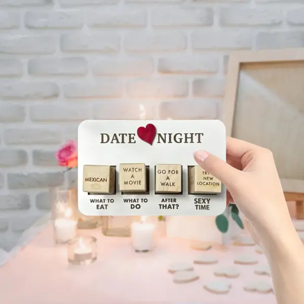 Date Night Wooden Dice Game Kit - Image 2