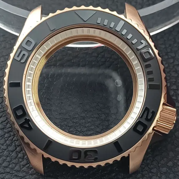 41.5mm Sapphire Crystal Watch Case for NH 35/36 Black Matte Finish - Image 41