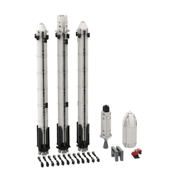 Falcon Heavy Saturn V SpaceX Rocket Building Set Kit - Image 2