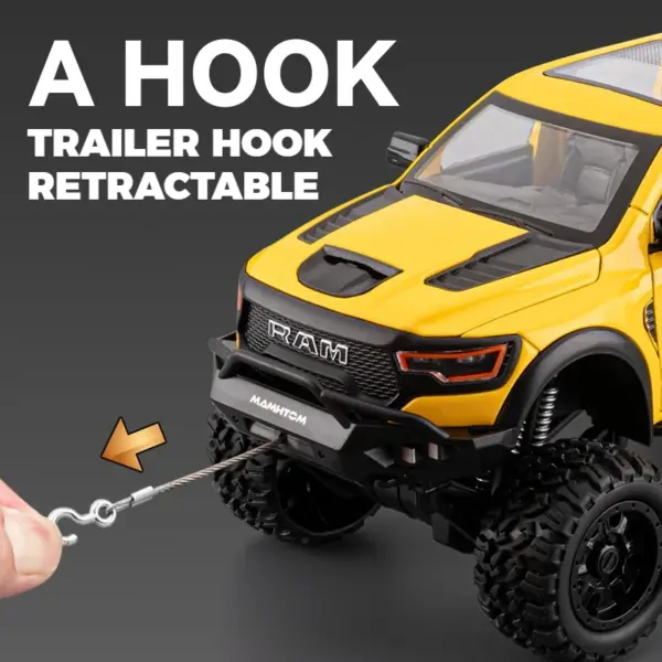 1:24 Dodge Mammoth RAM 1000 TRX 6x6 Diecast Model - Image 6