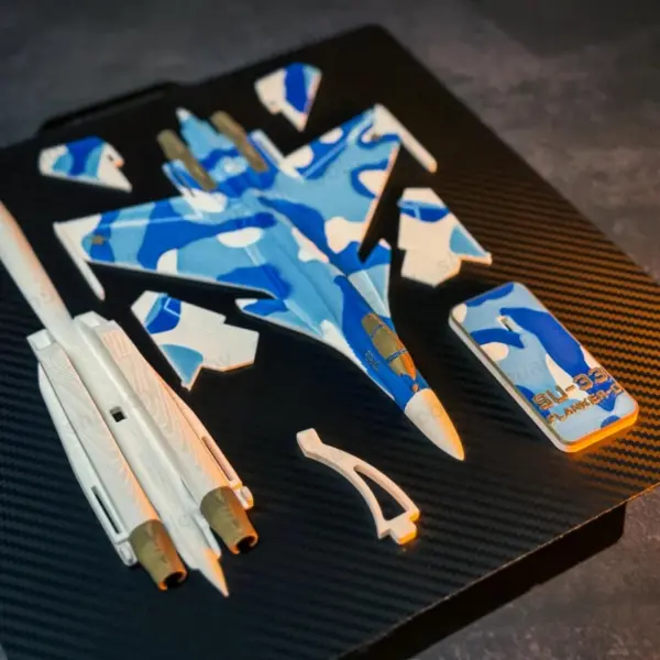 Su-33 Navy Blue Scale Model Kit for Adults - Image 3