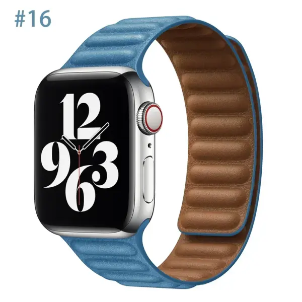 Leather Strap for Apple Watch Series 8/7/6/5/4/3/2/1 - Image 43