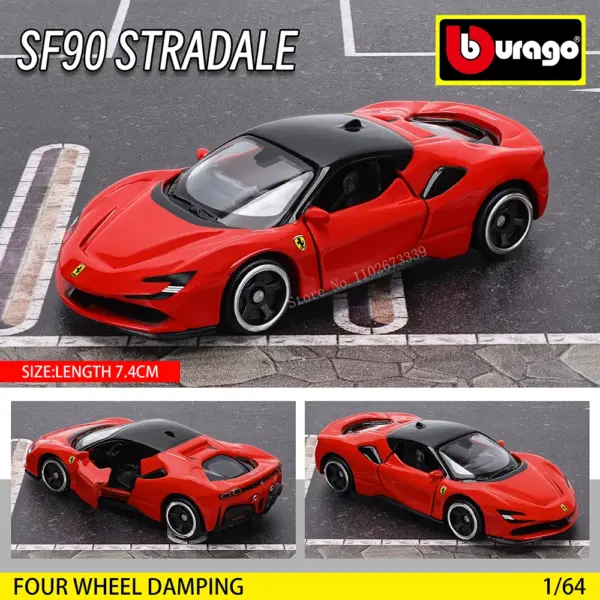 Ferrari 1:64 Diecast Model Car Toy for Collectors - Image 16
