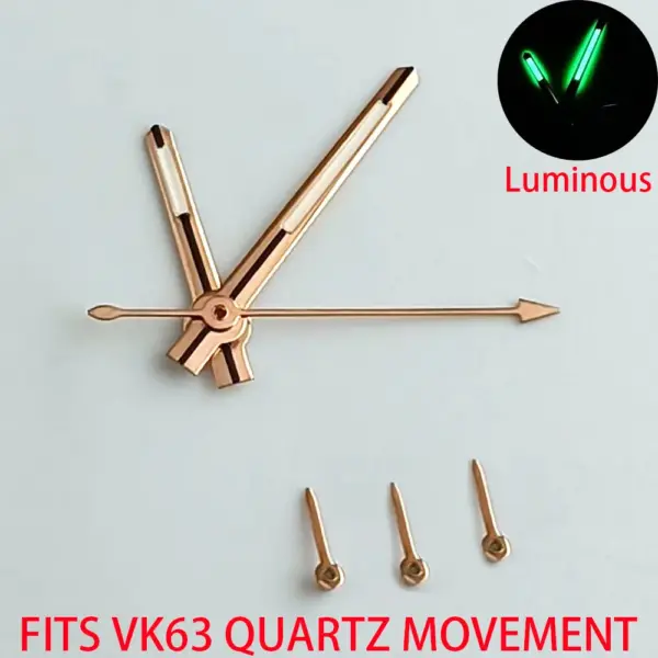 VK63 VK63A Watch Hands with Green Luminous Tips - Image 12