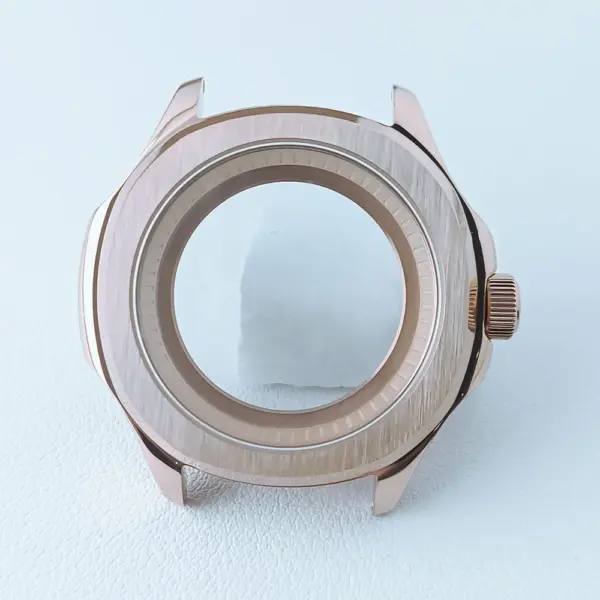 39.5mm Silver Black NH35 Watch Case with Sapphire Glass - Image 48