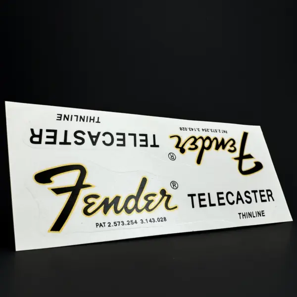 Water Slide Guitar Logo Decal Set for TL Thinline - Image 3