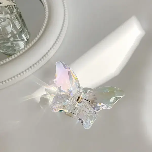 Large Transparent Butterfly Mermaid Hair Claw - Image 20
