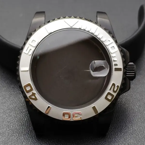 GMT 40.5MM Bidirectional Sapphire Watch Case for NH34 NH35 - Image 44