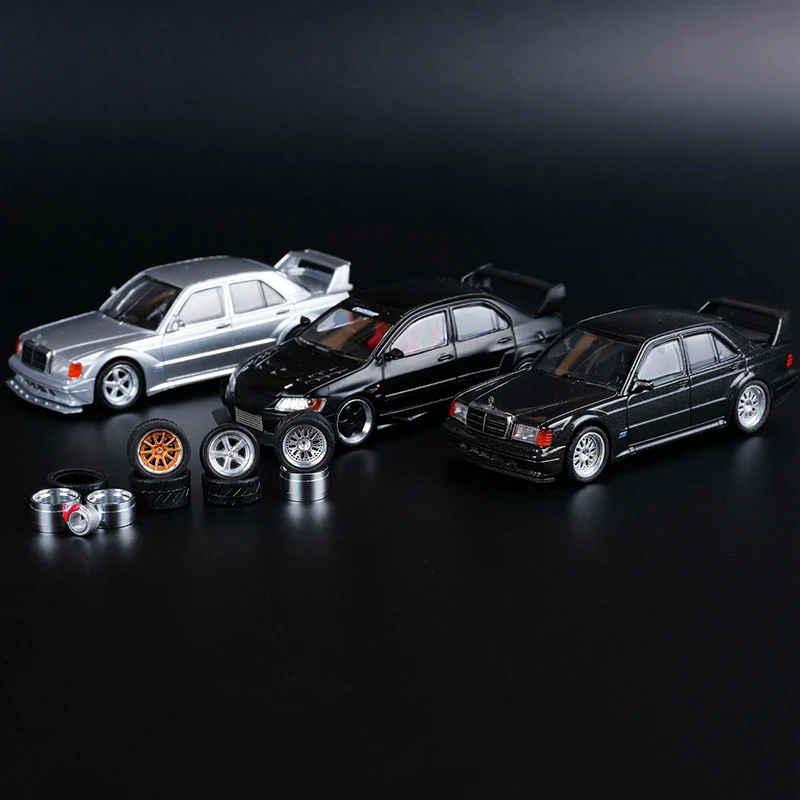1/64 Alloy Wheel & Tire Set for Model Cars 2 1/64 Alloy Wheel & Tire Set for Model Cars - Image 2