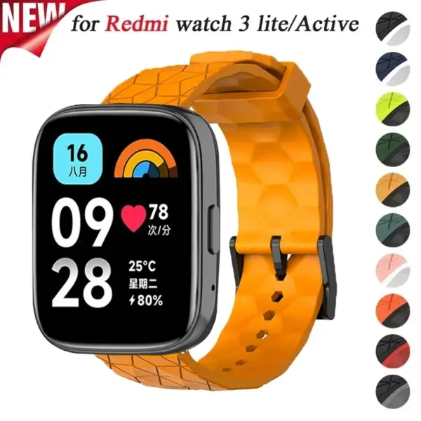 Silicone Strap for Xiaomi Redmi Watch 3 Lite - Image 2