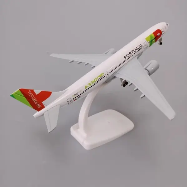 Portuguese Airlines Airbus 330 Model with Stand - Image 3