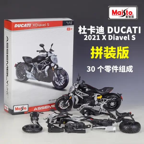 Maisto 1/12 Ducati X Diavel S Diecast Model - Image 6