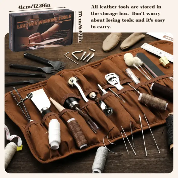 Comprehensive Leather Working Tools Set - Image 4