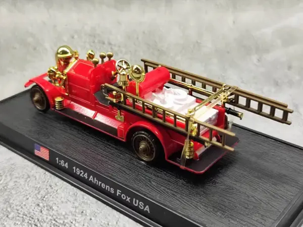 Vintage 1924 Ahrens Fox Fire Truck Model - Image 3