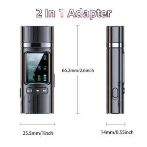 2-In-1 Bluetooth Adapter with Microphone for TV and Car 13 S93224f10a39042b89d74ed52bd412deey 2