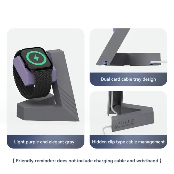 Geometric Charger Stand for Xiaomi Watch S4 - Image 8