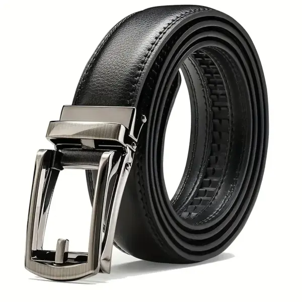Luxury Leather Men Belt with Automatic Buckle - Image 5