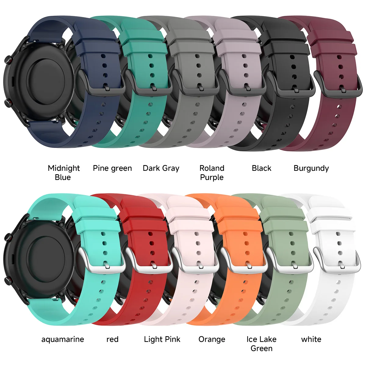 Universal Silicone Strap for Samsung Galaxy Watch 7 3 Universal Silicone Strap for Samsung Galaxy Watch 7 - Image 3