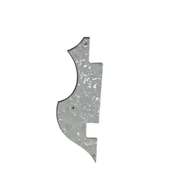 White MOP Violin and Jazz Bass Pickguard Set - Image 2