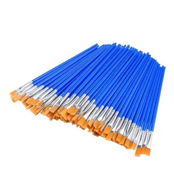 100pcs Nylon Painting Brush Set for Art Enthusiasts - Image 7