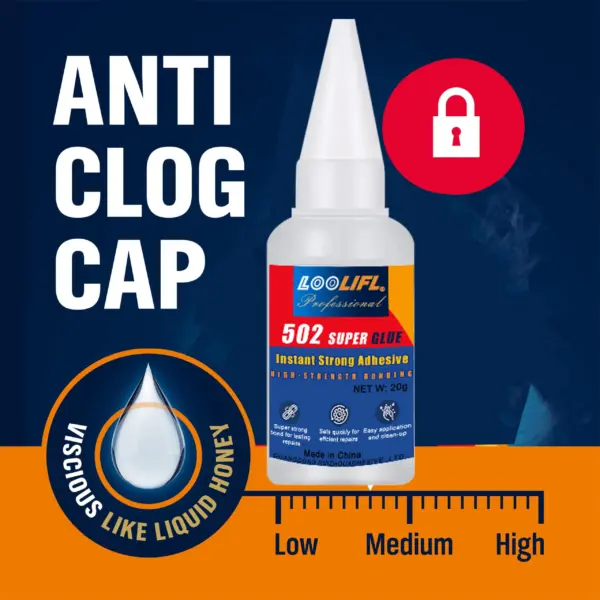 LOOLIFL 502 CA Glue for Multi-Material Bonding - Image 5