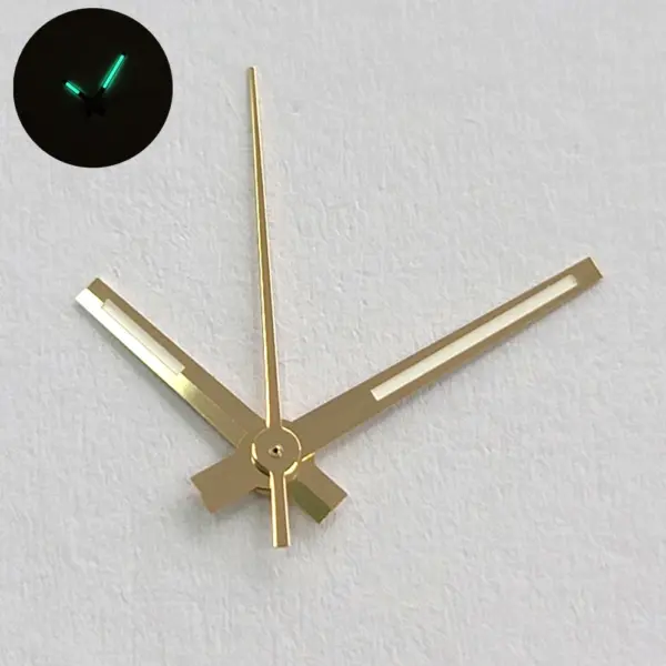 NH35/NH36/4R/7S Watch Hands Set Rose Gold Silver Green Luminescence - Image 6