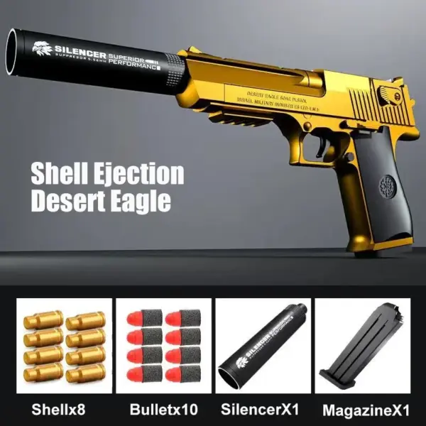 Desert Eagle Shell Ejecting Toy Gun - Image 7