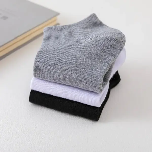 Unisex Low Cut No Show Ankle Socks — 5 Pairs - Image 2