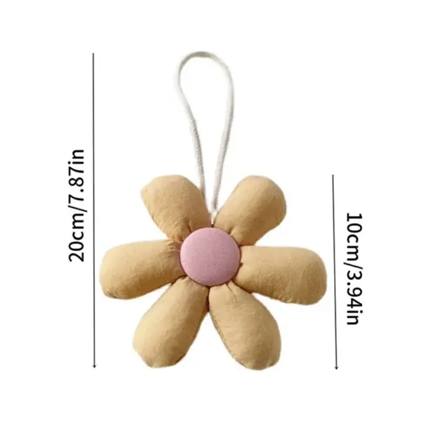 Candy Fabric Flower Keychain for Bags - Image 2