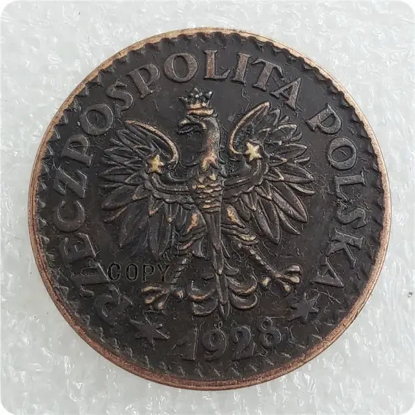 1928-1929 Poland Zloty Coin Replica Set - Image 5