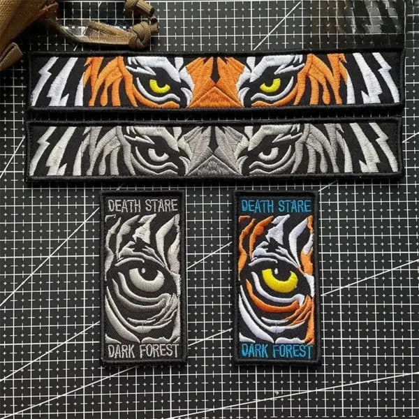 Dark Forest Tiger Moral Badge Tactical Hook&Loop Patches - Image 2