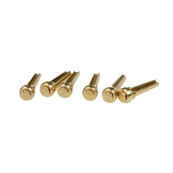 Brass Acoustic Guitar Bridge Pins Set - Image 2