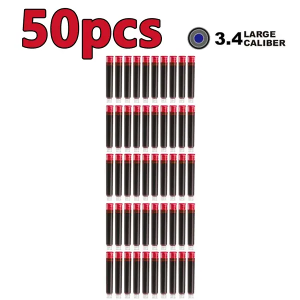 50/100pcs Fountain Pen Ink Cartridges Set of 2.6/3.4 mm - Image 13