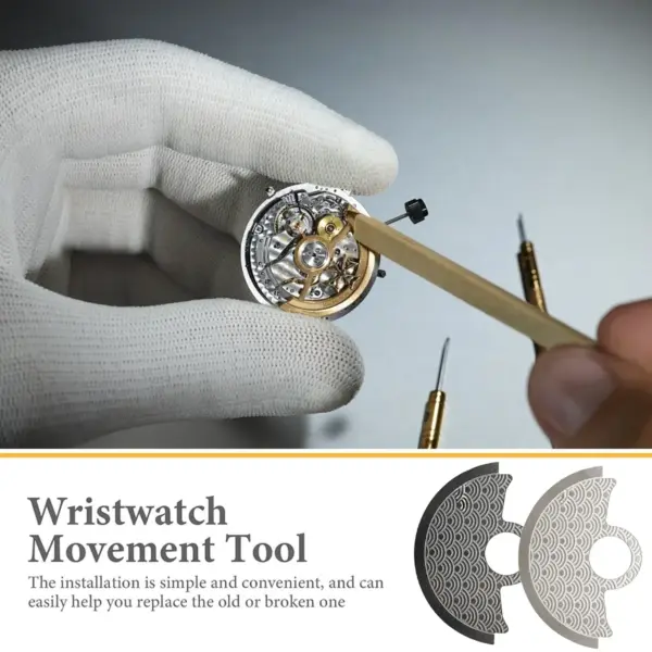 Wave Pattern Metal Patch for NH35 4R35 Watches - Image 2