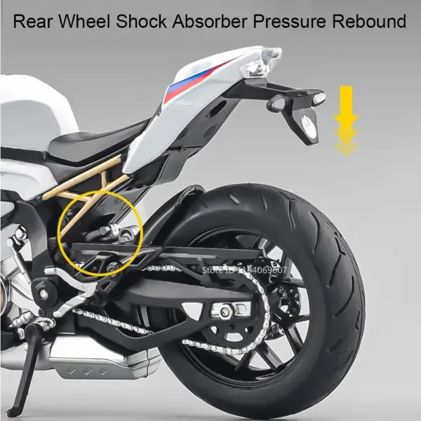 1:12 Scale Kawasaki Ninja H2R Diecast Motorcycle Model - Image 2