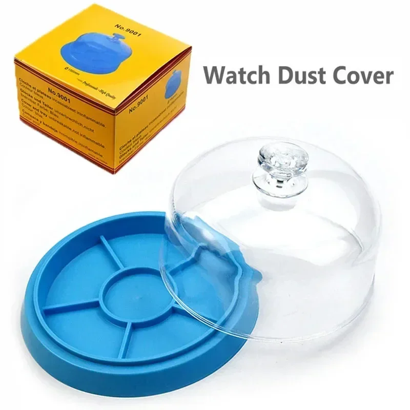 6 Slots Watch Dust Cover with Tray for Repair Tools 2 6 Slots Watch Dust Cover with Tray for Repair Tools - Image 2
