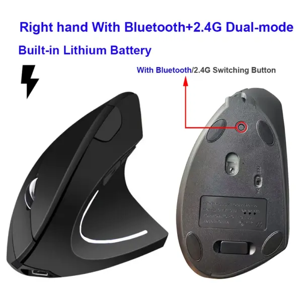 Ergonomic Wireless Vertical Mouse for Both Hands - Image 6