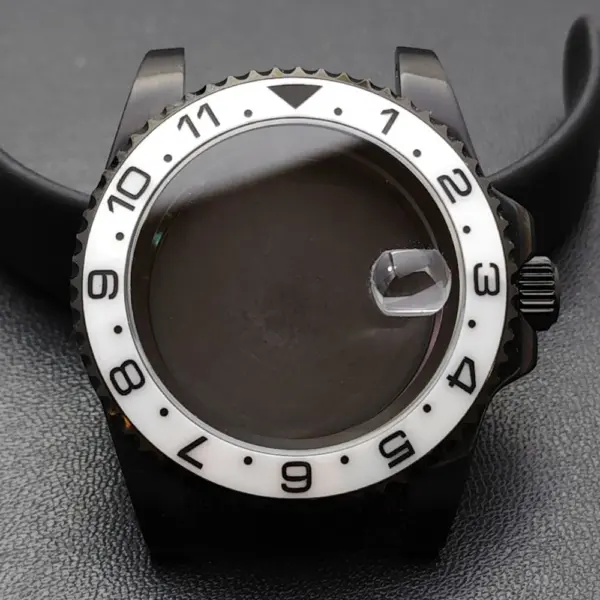 GMT 40.5MM Bidirectional Sapphire Watch Case for NH34 NH35 - Image 18