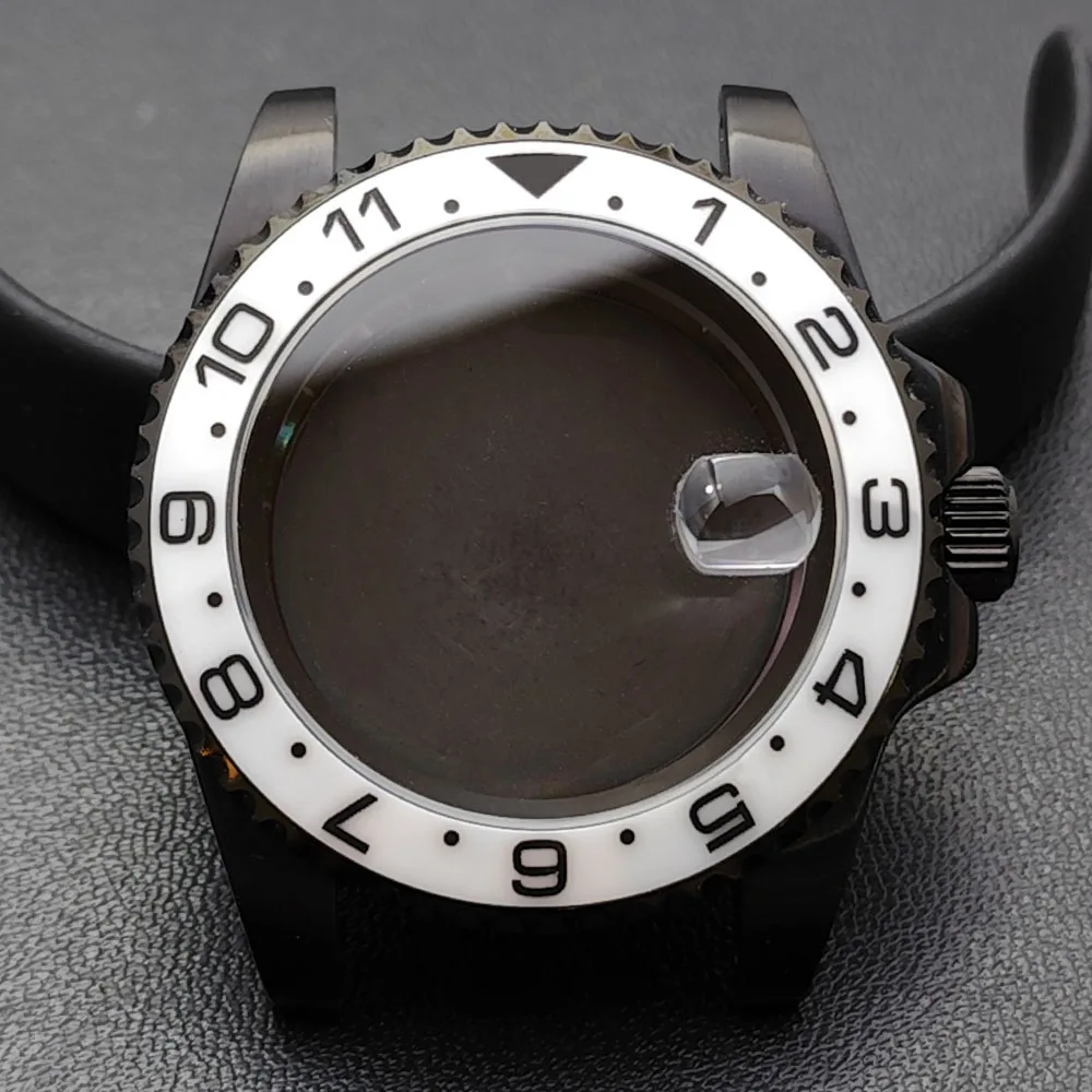 GMT 40.5mm Bidirectional Sapphire Watch Case for NH34/NH35 18 GMT 40.5mm Bidirectional Sapphire Watch Case for NH34/NH35 - Image 18