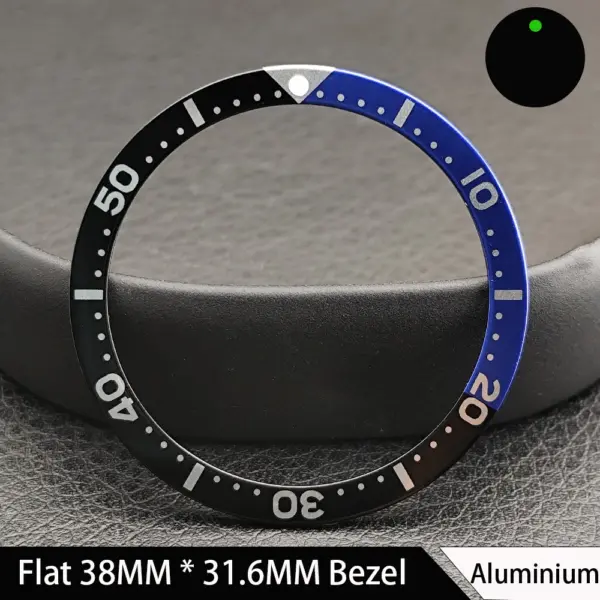 38mm Green Luminous Ceramic Watch Bezel Insert - Image 13